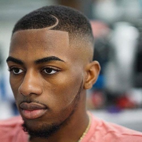 Sharp high skin fade and lineup for a Black man showing the haircut style SMP often needs to blend with