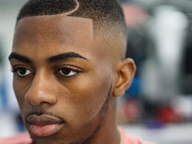 High fade haircut for a square face man in Queens